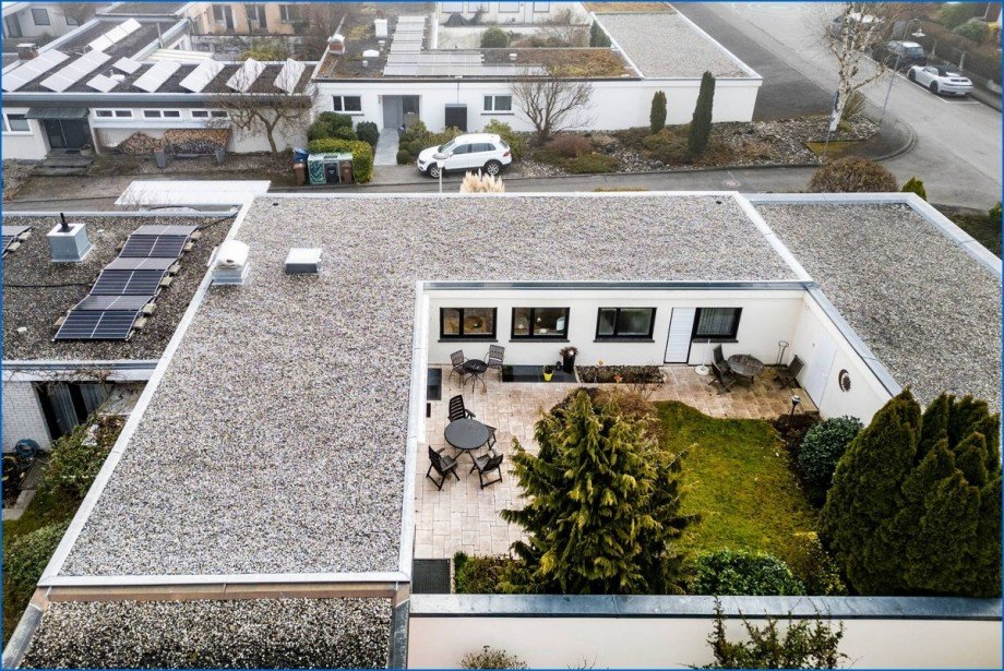 Blick in den Garten Einfamilienhaus Konstanz