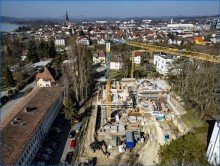 Westansicht Traumhafte Neubau Wohnung im 2. OG mit Balkon in Top Lage auf der Mettnau