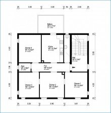 OG Grundriss RZ-City / Mehrfamilienhaus mit 3 Wohnungen, gro�em Grundst�ck, Doppel-Garagen usw. ideale Lage!