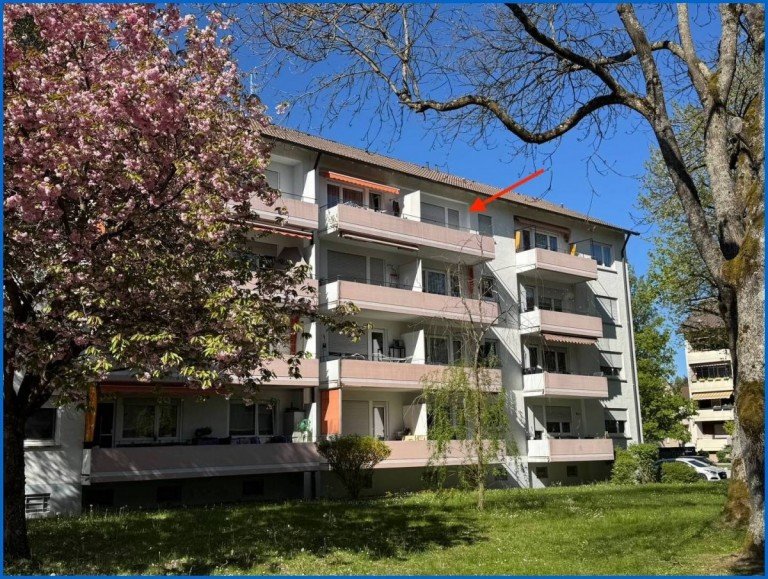 Titelbild Singen Etagenwohnung Gem�tliche 1 Zi.-Wohnung (3.OG) mit sch�nem Blick auf den Hohentwiel, auf Zeit zu vermieten!