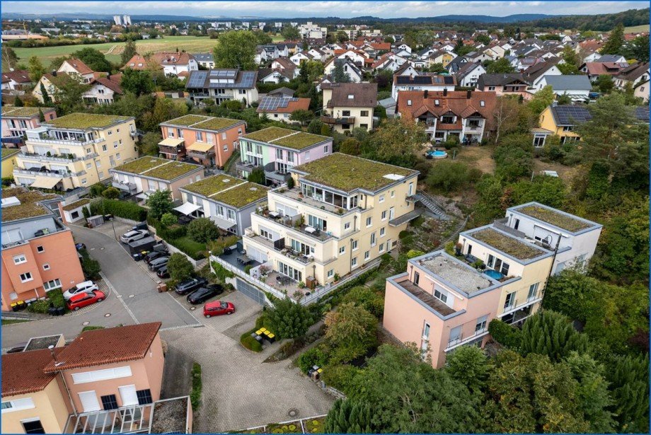 Drohne Reihenmittelhaus Rielasingen-Worblingen / Worblingen
