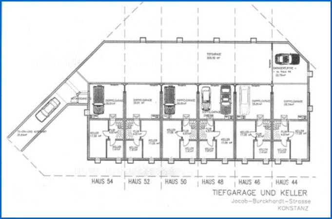 Grundriss_Untergeschoss Reihenmittelhaus Konstanz