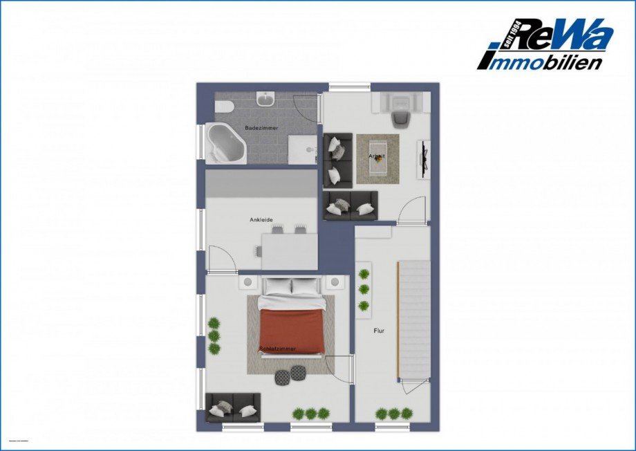 Grundriss OG Einfamilienhaus Mengen / Rosna