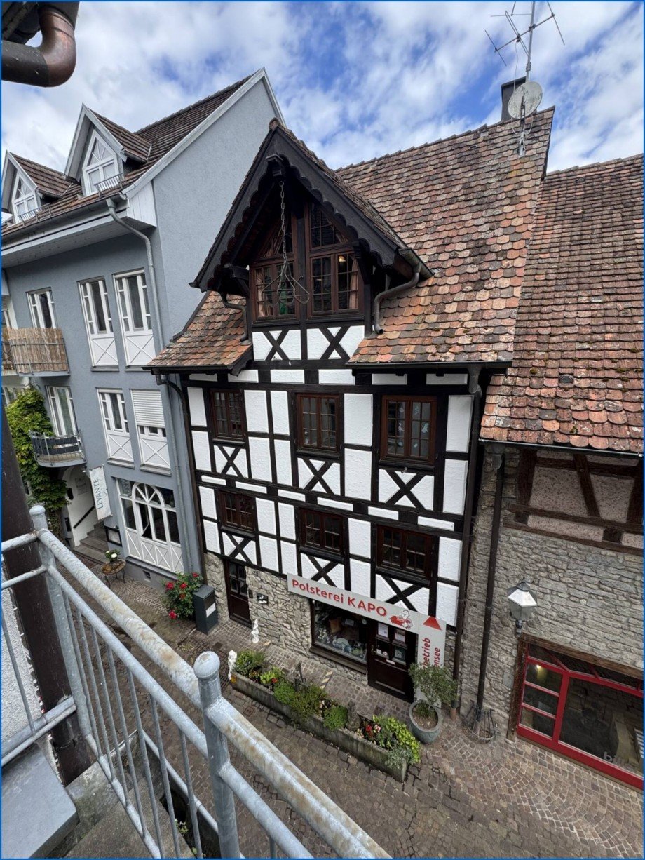 Blick Terrasse Etagenwohnung Radolfzell am Bodensee