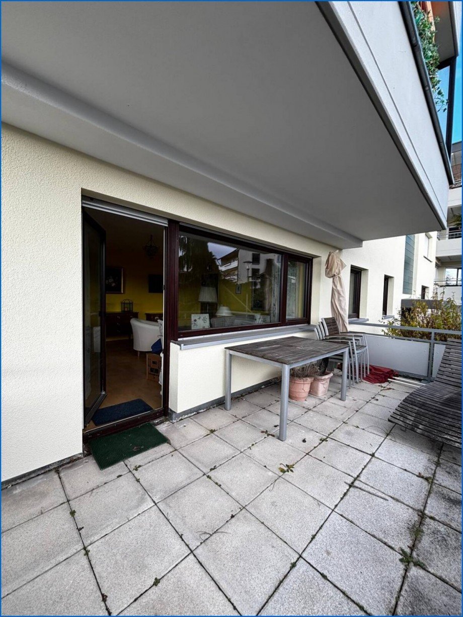 Gro�er Balkon Erdgeschosswohnung Meersburg