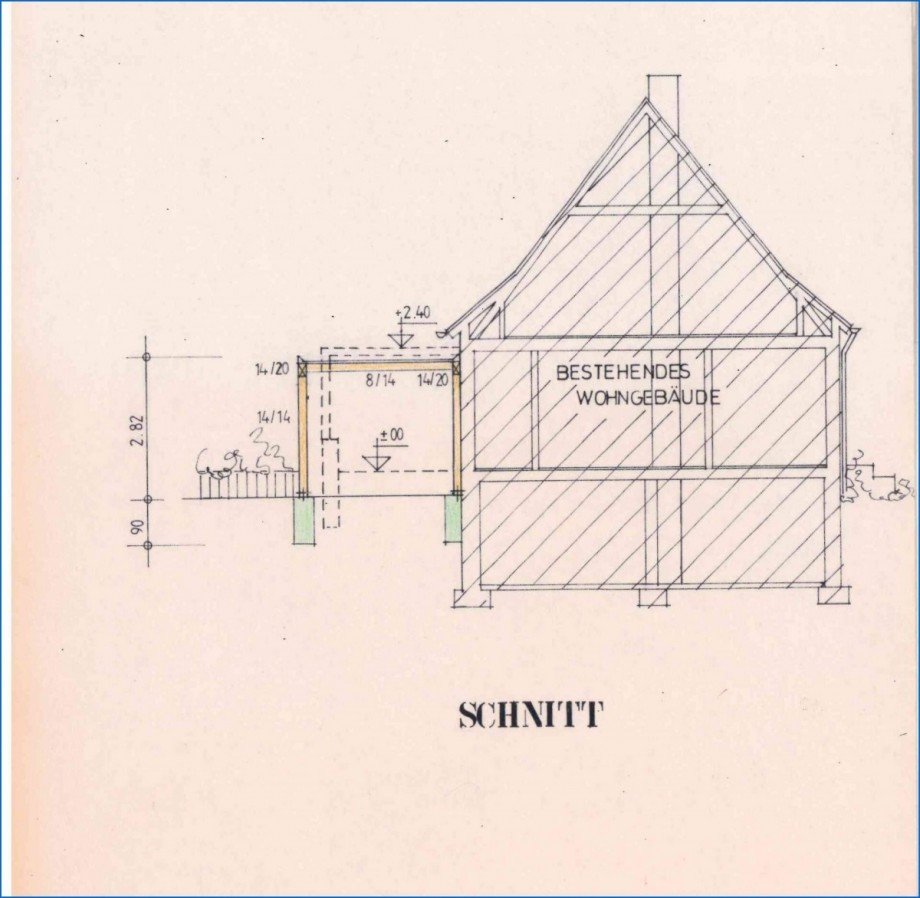 Schnitt Einfamilienhaus Radolfzell am Bodensee / B�hringen