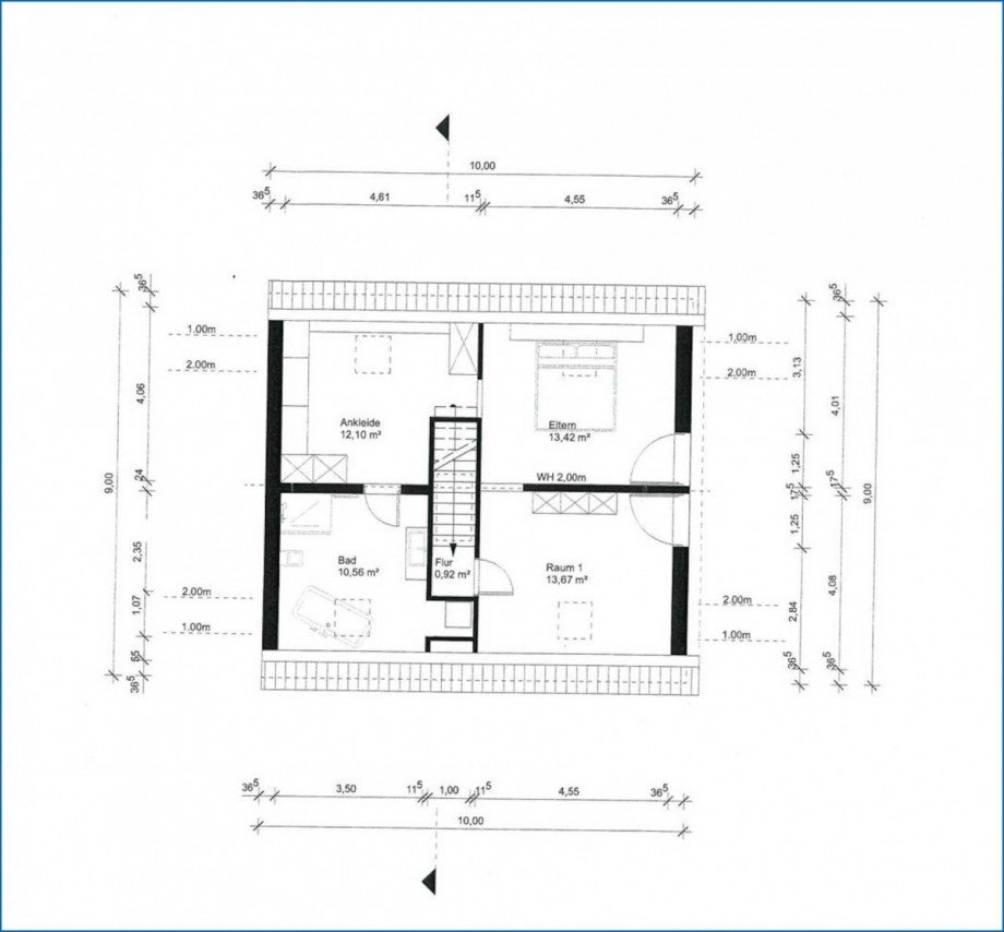 DG Grundriss Doppelhaush�lfte Gottmadingen / Bietingen