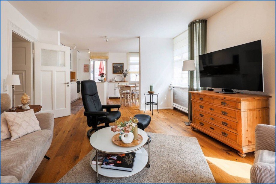 Wohnzimmer Etagenwohnung Radolfzell am Bodensee