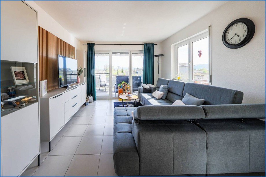 Wohnzimmer Etagenwohnung Radolfzell am Bodensee