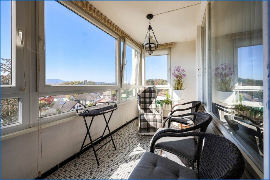 sonnige Loggia / Wintergarten Etagenwohnung Radolfzell am Bodensee