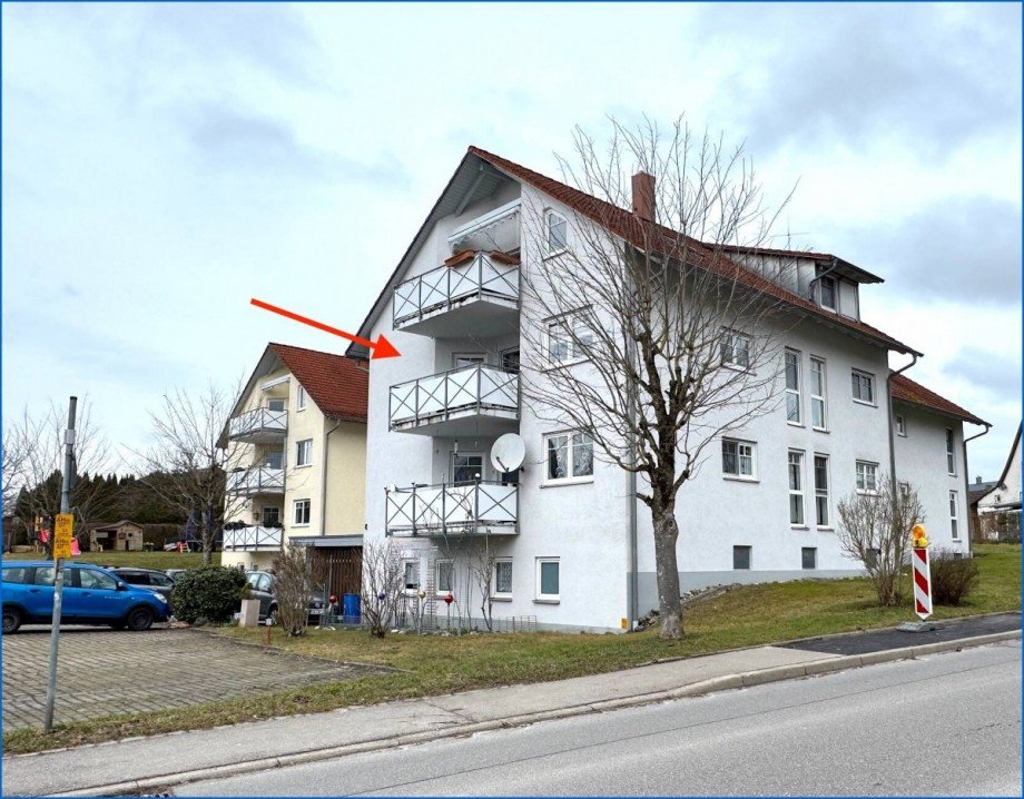 S�d-Ansicht Etagenwohnung Hohenfels / Liggersdorf