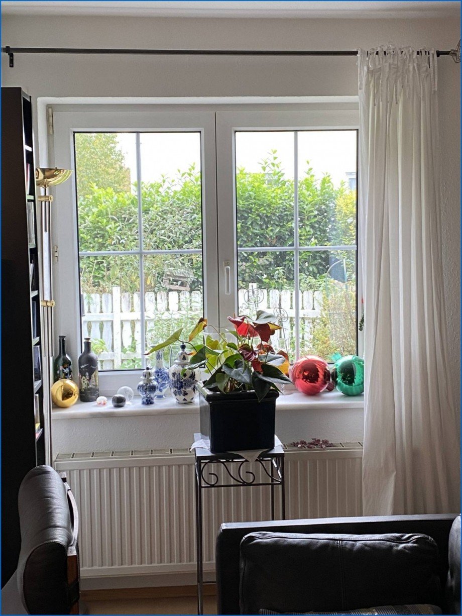 Blick aus dem Wohnzimmer Doppelhaush�lfte Sigmaringen