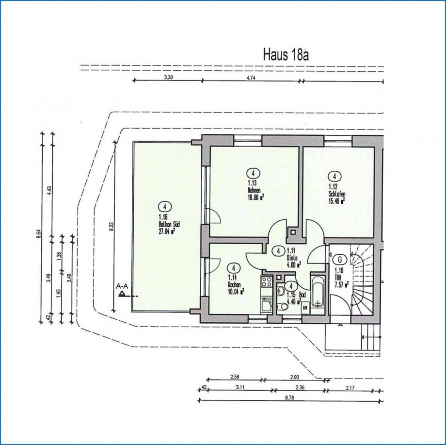 EG Grundriss Whg.4 Erdgeschosswohnung �berlingen am See