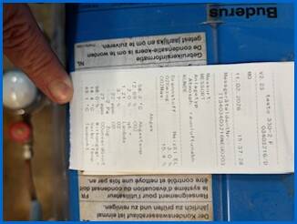 Letzte Kontrolluntersuchung Heizung 02_2026 Dachgeschosswohnung �hningen / Schienen