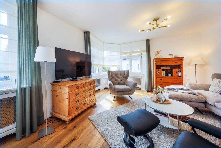 Wohnzimmer Etagenwohnung Radolfzell am Bodensee