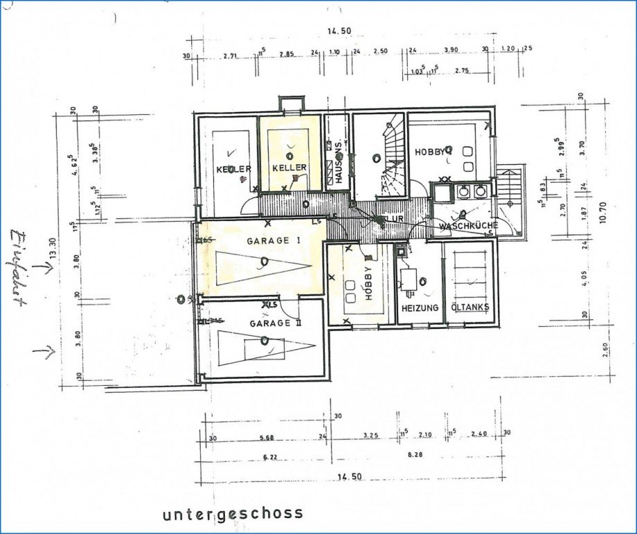 UG Grundriss Erdgeschosswohnung Singen am Hohentwiel