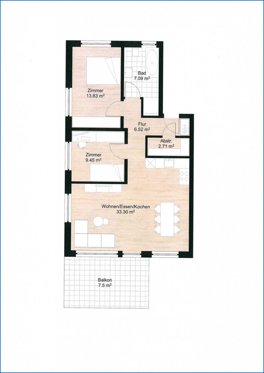 3,5 Etagenwohnung Orsingen-Nenzingen