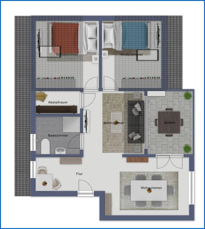 DG Grundriss Etagenwohnung Radolfzell am Bodensee