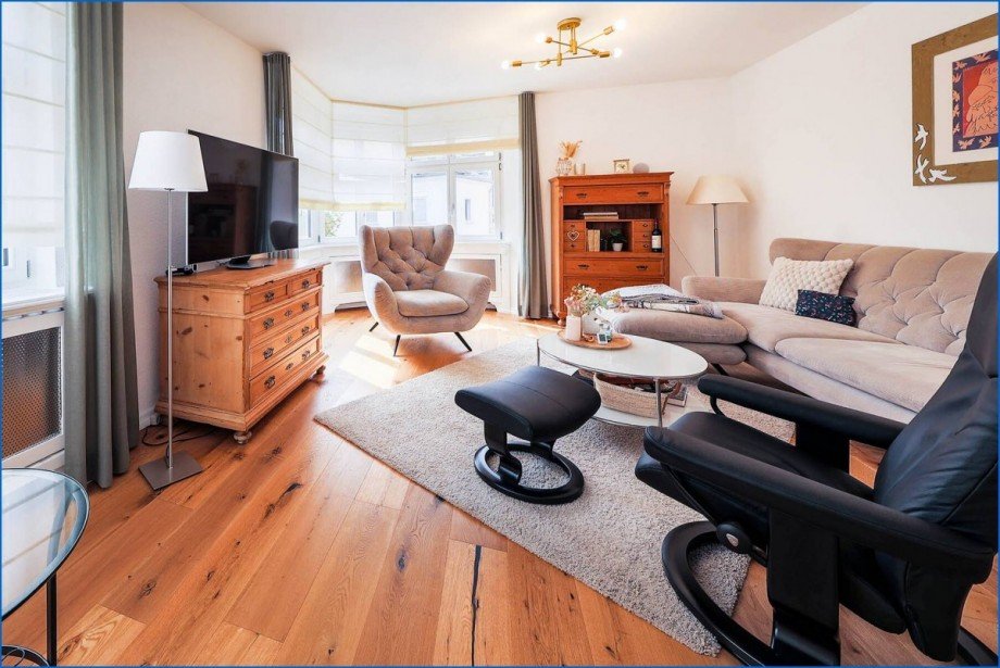 Wohnzimmer Etagenwohnung Radolfzell am Bodensee