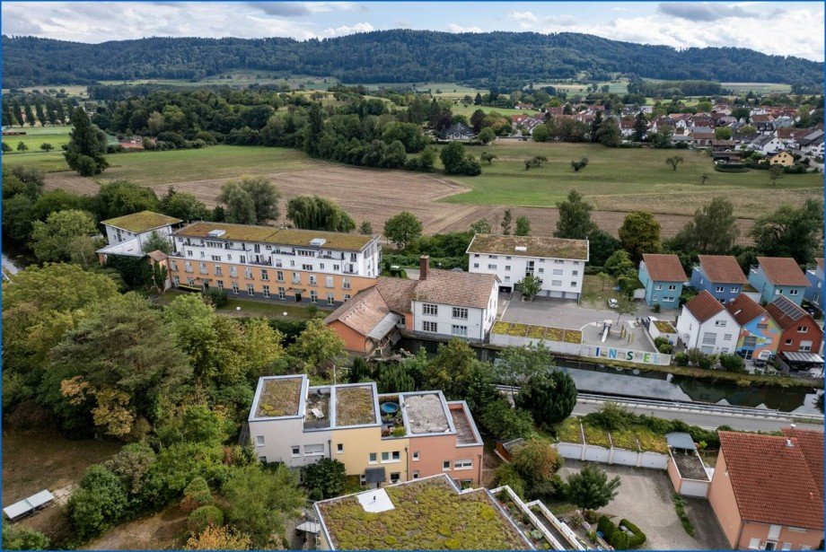 Drohne Reihenmittelhaus Rielasingen-Worblingen / Worblingen