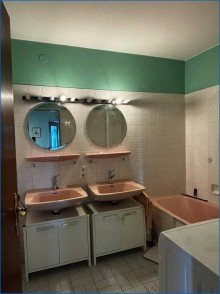 Bad mit 2 Waschbecken Exklusive 3-Zimmer-Wohnung mit Seesicht in sch�ner gepflegter Wohnanlage, Haus top saniert - frei!