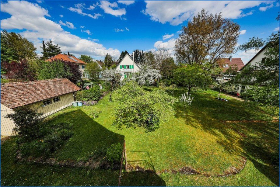 Garten Blick Einfamilienhaus Singen am Hohentwiel