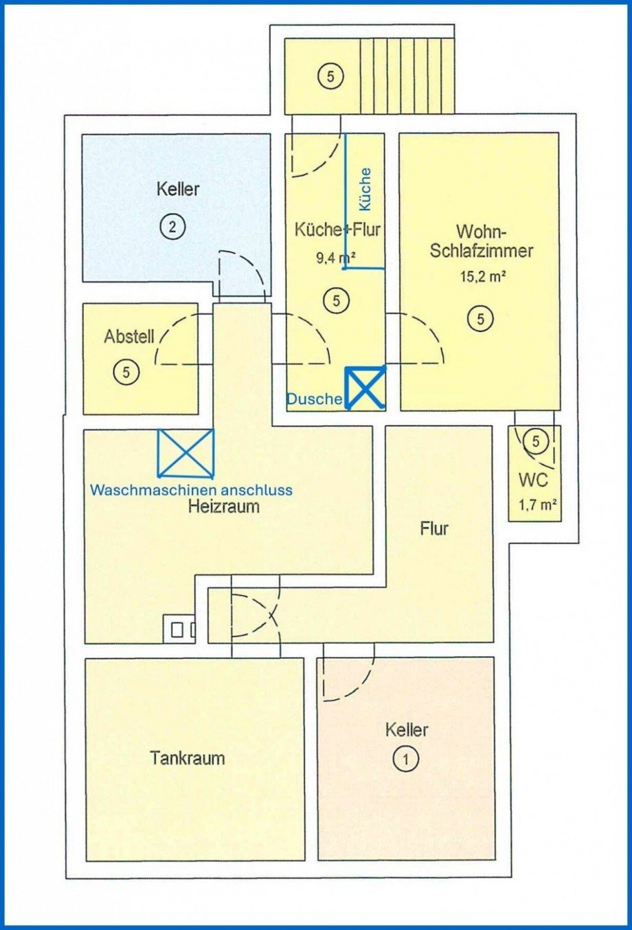 Grudnriss UG kopie Souterrainwohnung Radolfzell am Bodensee