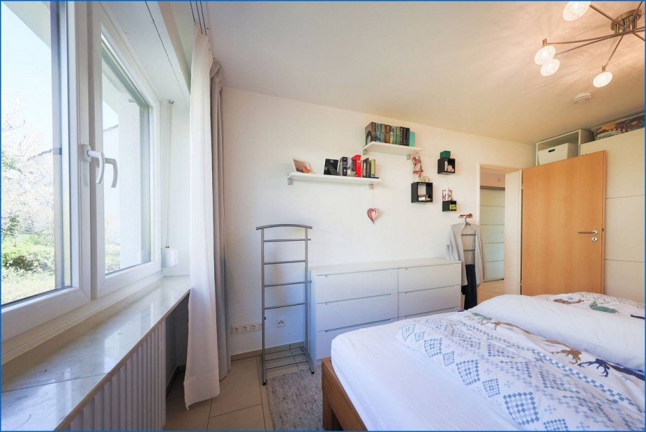 Schlafzimmer Richtung Eingang Etagenwohnung Radolfzell am Bodensee
