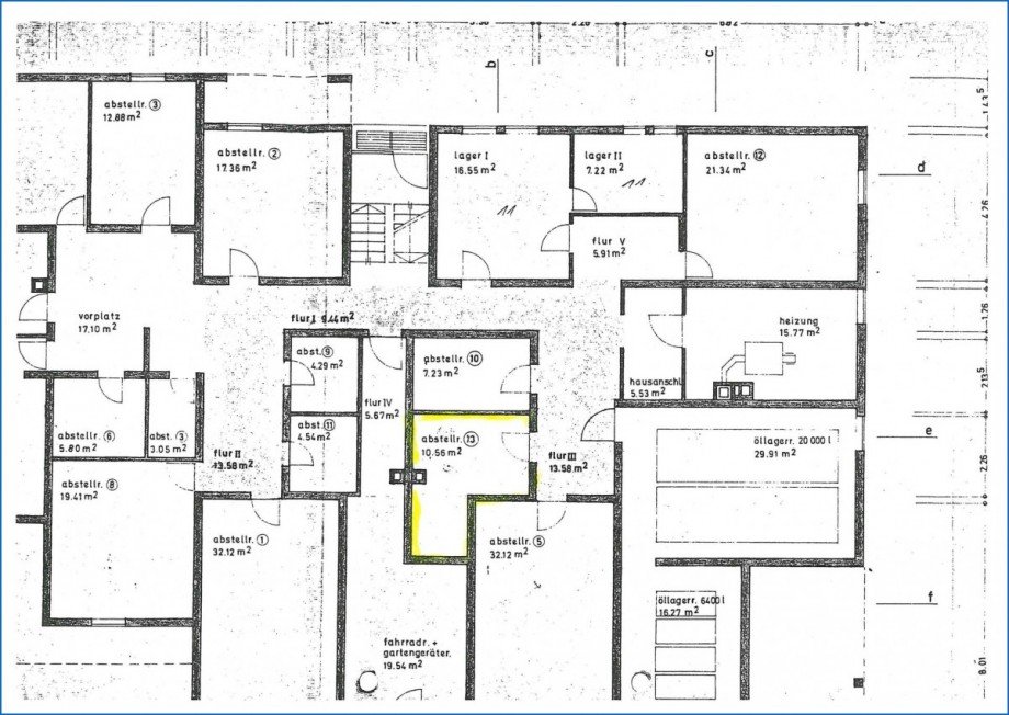 Grundriss Keller Dachgeschosswohnung Radolfzell am Bodensee