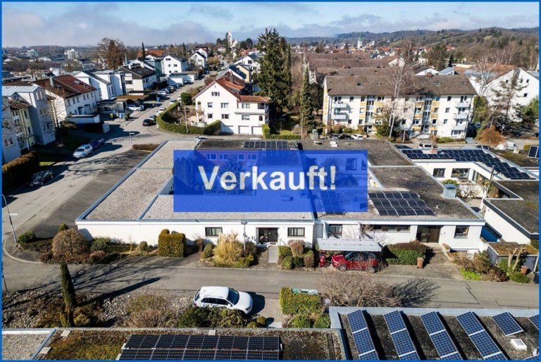 Luftbild 2 Konstanz Einfamilienhaus Perfekt f�r Familien, Winkel-Bungalow in sch�ner ruhiger Lage von KN-F�rstenberg mit Garage.