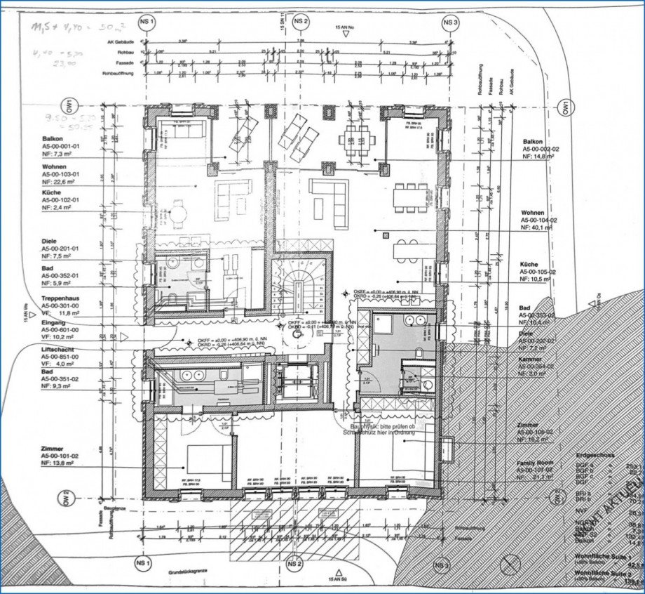EG Grundriss Etagenwohnung Bodman-Ludwigshafen / Bodman