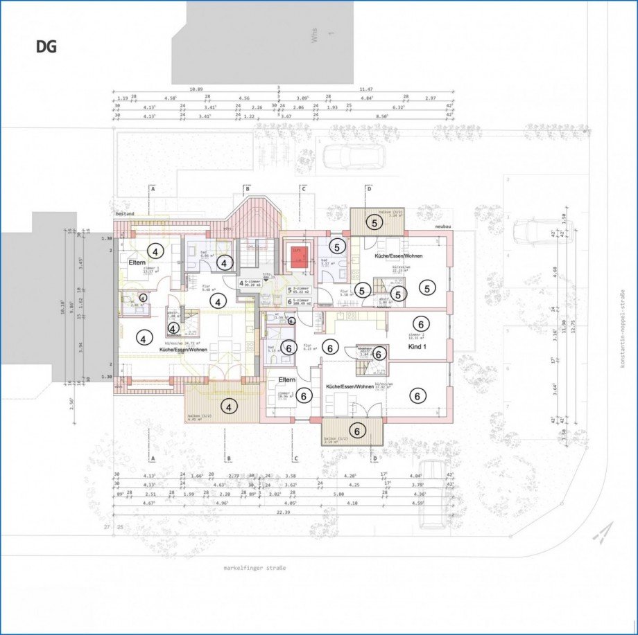 Grundriss DG Etagenwohnung Radolfzell am Bodensee