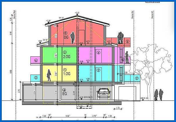 Schnitt Penthousewohnung Radolfzell am Bodensee