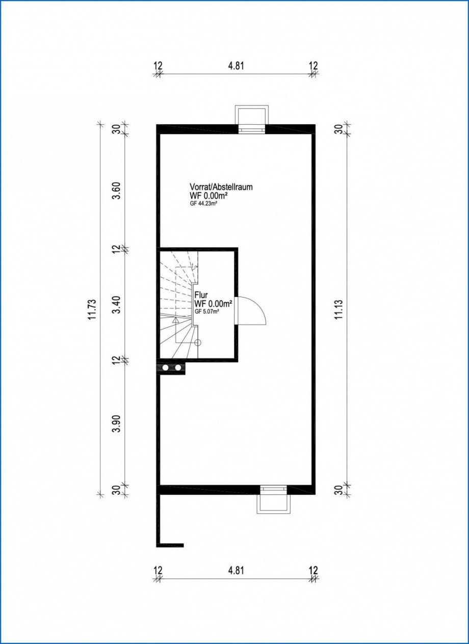 KG Grundriss Reihenmittelhaus Radolfzell am Bodensee / B�hringen