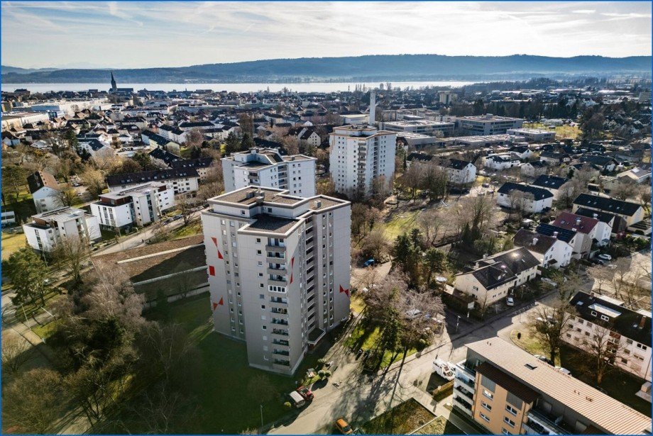 Ansicht mit Bodensee Etagenwohnung Radolfzell am Bodensee
