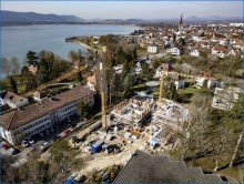 S�dwestansicht Traumhafte Neubau Wohnung im 2. OG mit Balkon in Top Lage auf der Mettnau