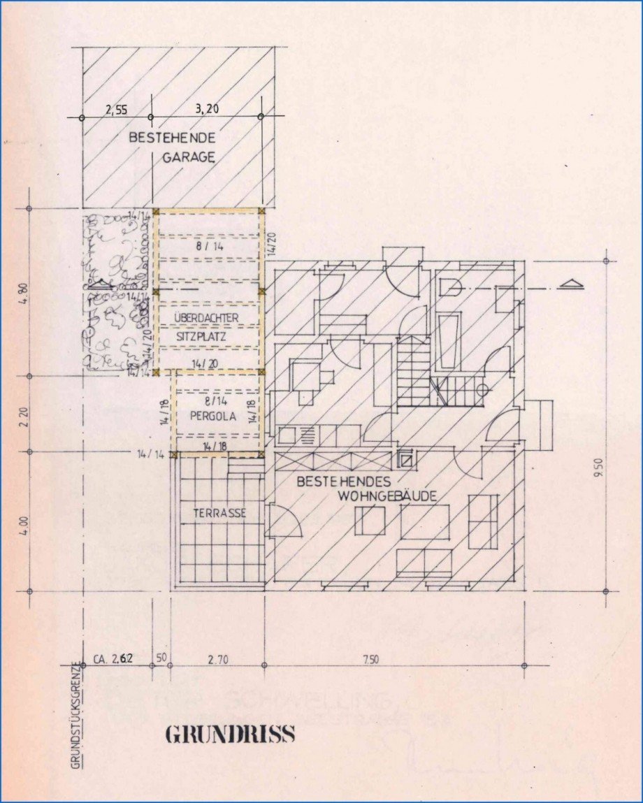 Grundriss EG Einfamilienhaus Radolfzell am Bodensee / B�hringen