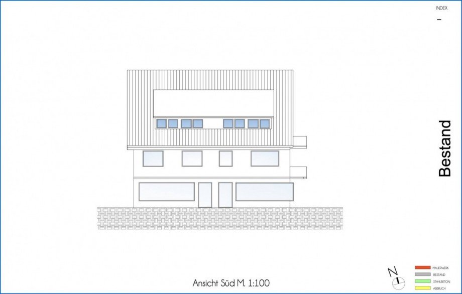 Ansicht S�d Wohn- / Gesch�ftshaus Konstanz / F�rstenberg