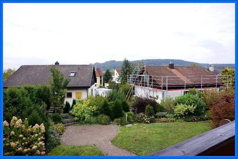 Blick nach S�den Erdgeschosswohnung Stockach