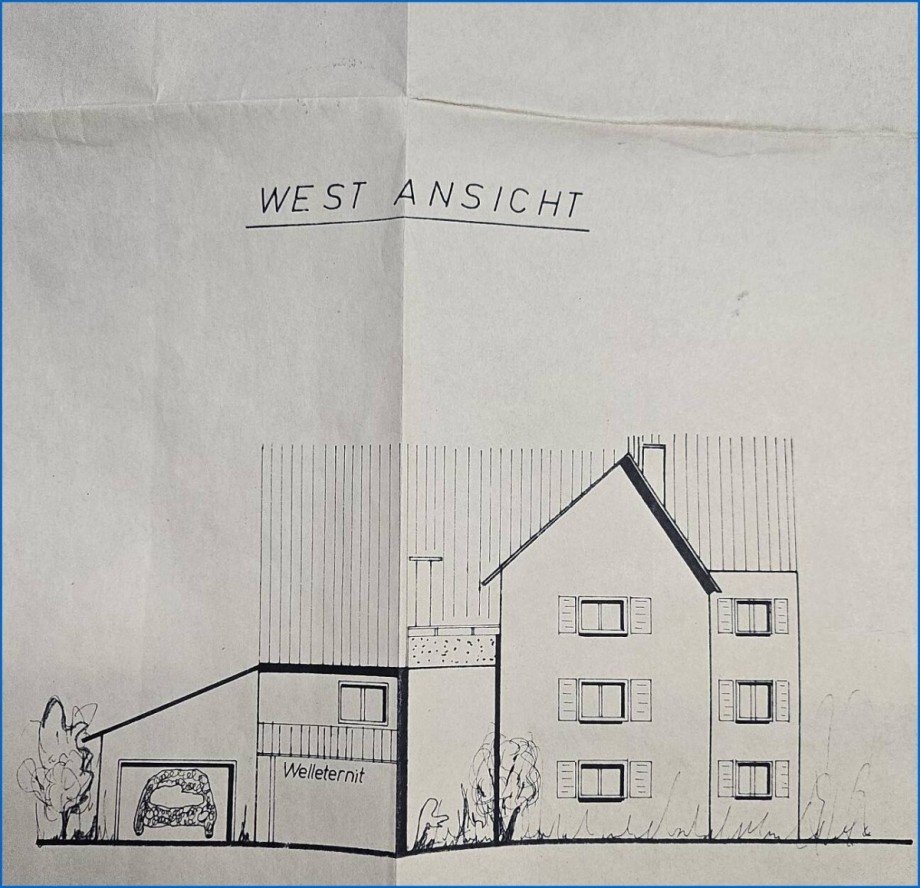 Ansicht West Einfamilienhaus Stei�lingen