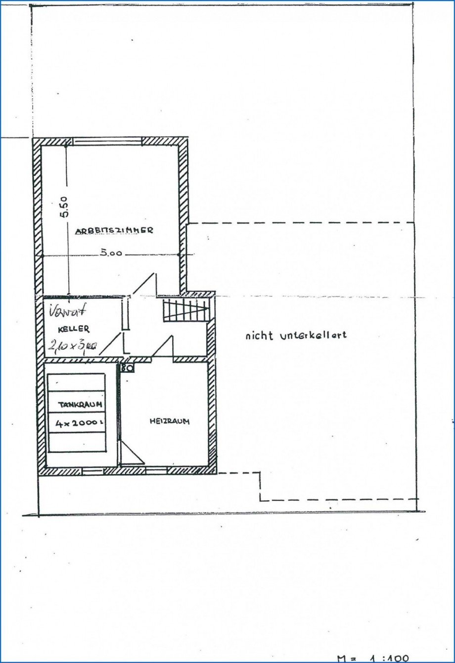 Grundriss KG Doppelhaush�lfte Hilzingen