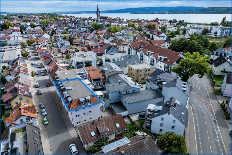 Drohnenaufnahmen Dachgeschosswohnung Radolfzell am Bodensee