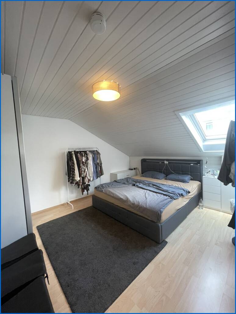 Schlafzimmer Dachgeschosswohnung Radolfzell am Bodensee