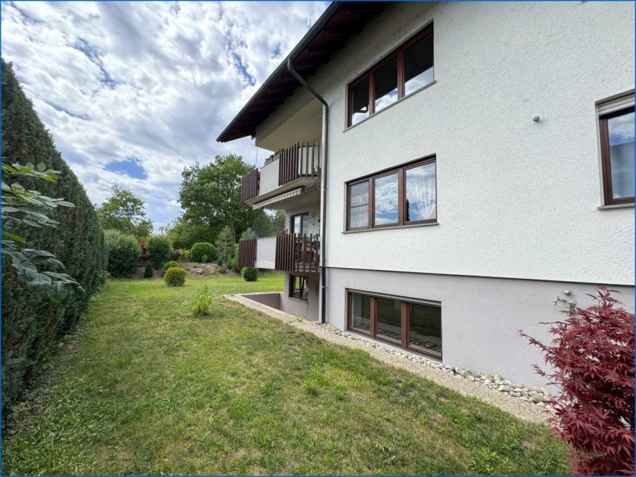S�d-Ansicht Souterrainwohnung Radolfzell am Bodensee