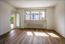 Wohnzimmer Attraktive, sch�ne 4 Zimmer Wohnung mit Balkon im 1.OG in Radolfzell - bezugsfrei, KFW 55!