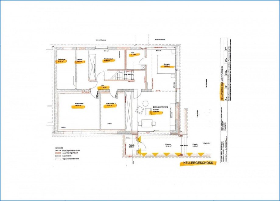 Grundriss Einliegerwohnung Villa Moos