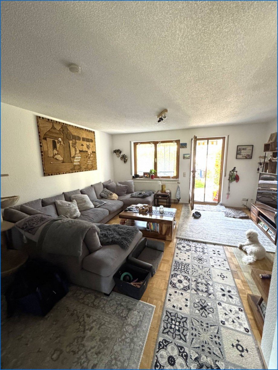 Wohnzimmer Blick Reihenmittelhaus Radolfzell am Bodensee / B�hringen