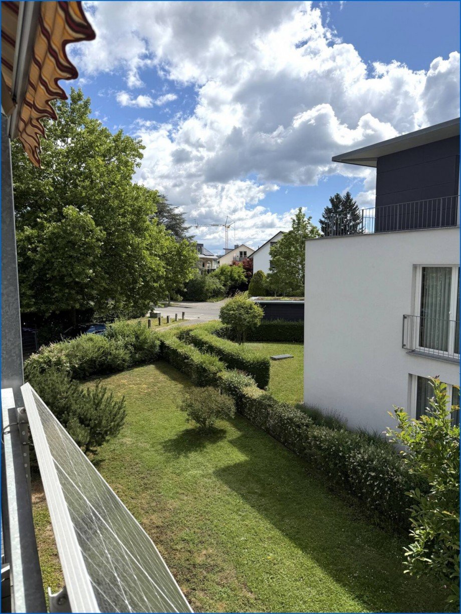 Blick Balkon Erdgeschosswohnung Singen am Hohentwiel