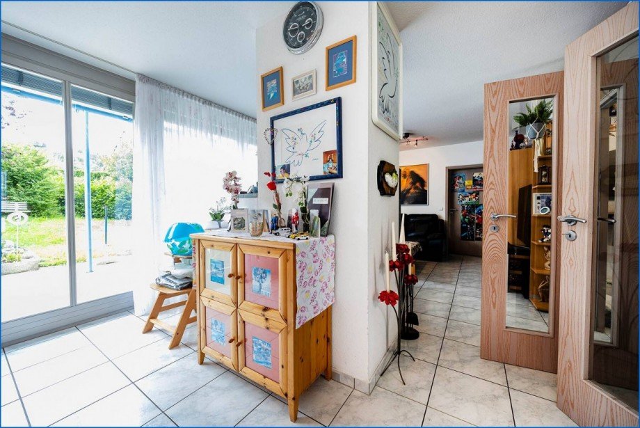 EG Blick ins Wohnzimmer Einfamilienhaus Stockach