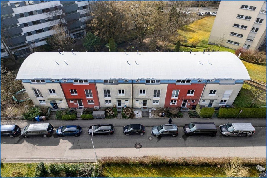 Hausansicht von oben Reihenmittelhaus Konstanz